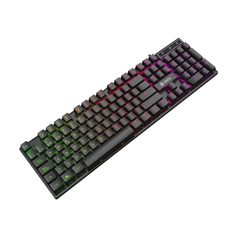 Teclado Gamer Teros TE-4072G Membrana Rainbow Español — foto 2