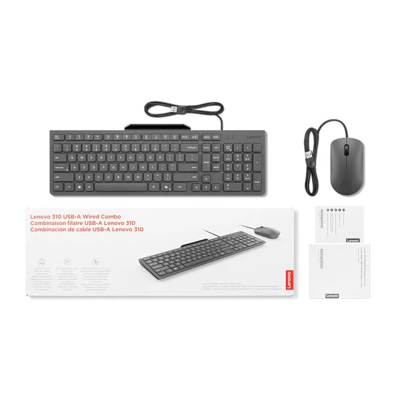 Combo Teclado y Mouse Lenovo 310 USB Español — foto 4