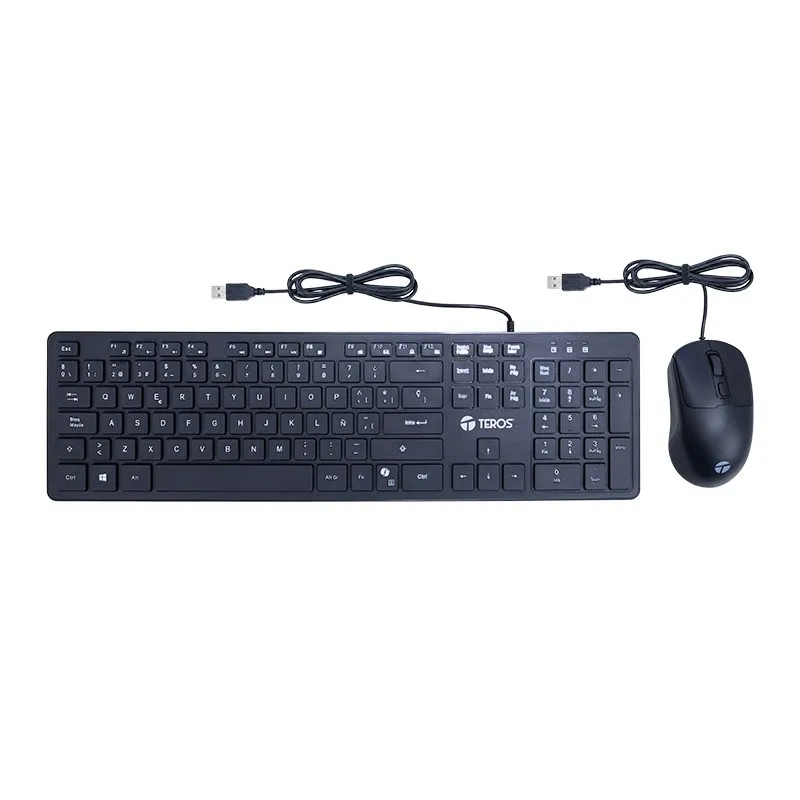 Combo Teclado y Mouse Teros TE-5019S USB Español con Tecla Copilot — foto 2