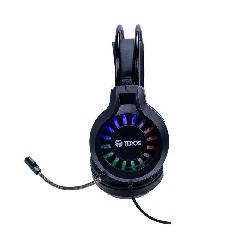 Kit Gamer Teros TE-5014S 4 en 1 Teclado Mouse Audífonos y Mousepad Español — foto 4
