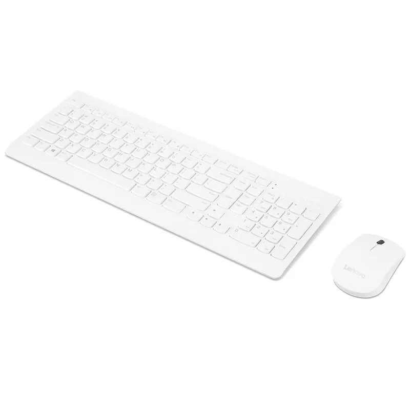 Combo Teclado y Mouse Lenovo 510 Inalámbrico Blanco — foto 2