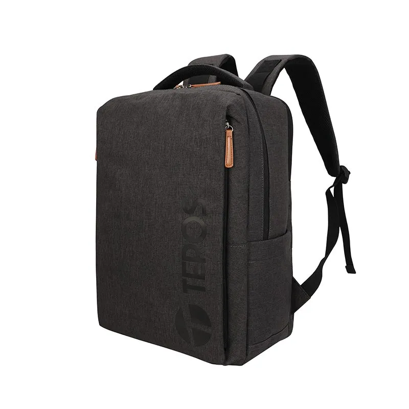Mochila Teros City III TE-9045GR Gris para Laptop de hasta 15.6" con Puerto USB