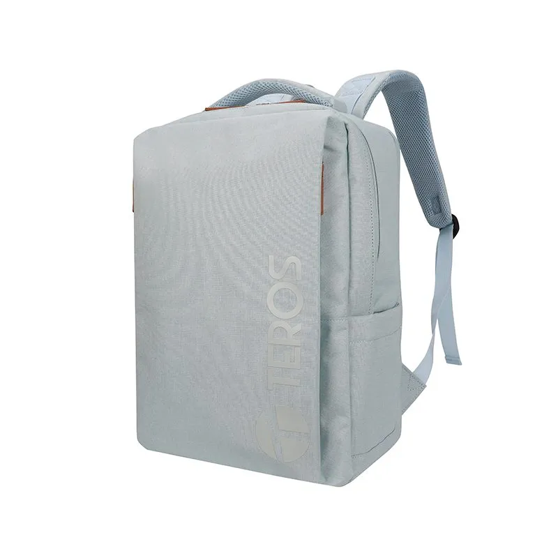 Mochila Teros City III TE-9047SK Celeste para Laptop de hasta 15.6" con Puerto USB