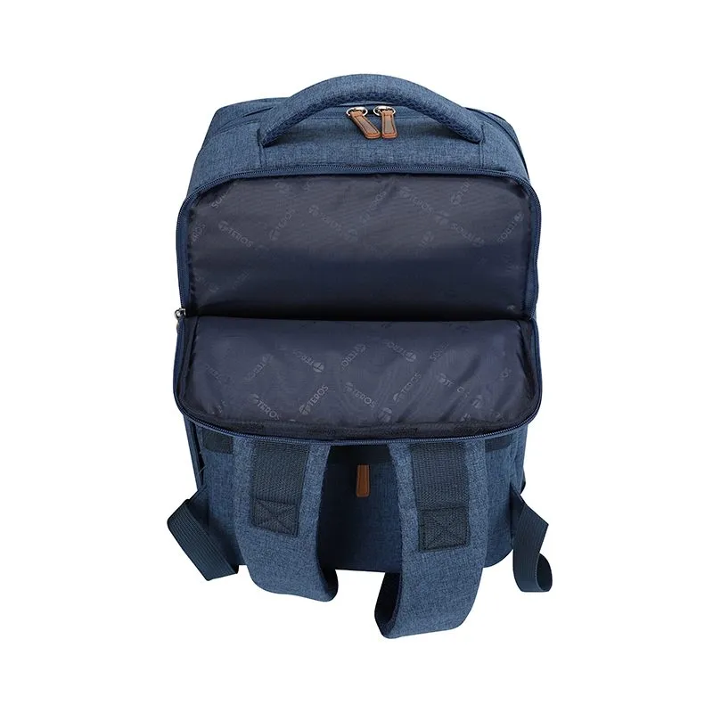 Mochila Teros City III Navy TE-9048NV Azul para Laptop de hasta 15.6" con Puerto USB — foto 6
