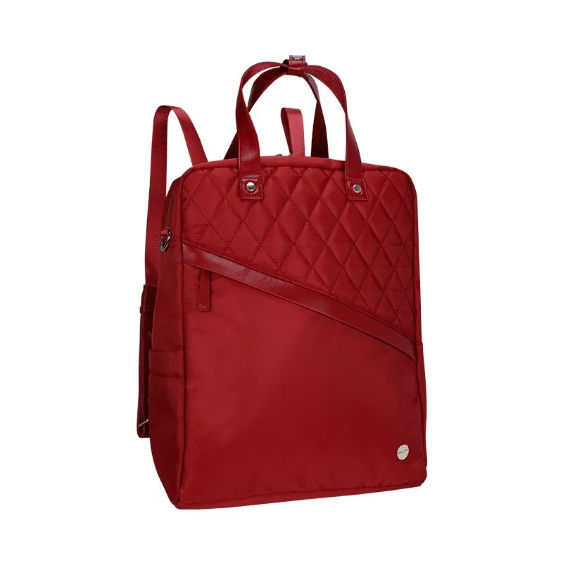 Mochila Teros Roseann II TE-9049RD Rojo para Laptop de hasta 14.1" con Puerto USB