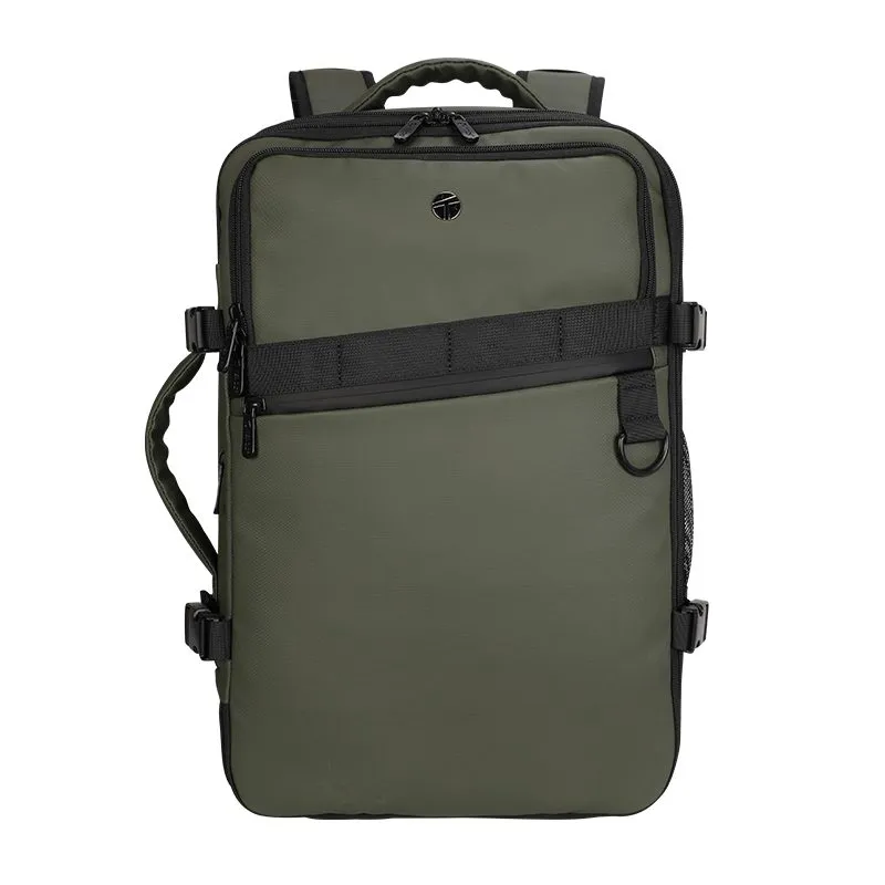 Mochila de Viaje Teros TE-9040DG Verde Oscuro para Laptop de hasta 15.6" Expandible