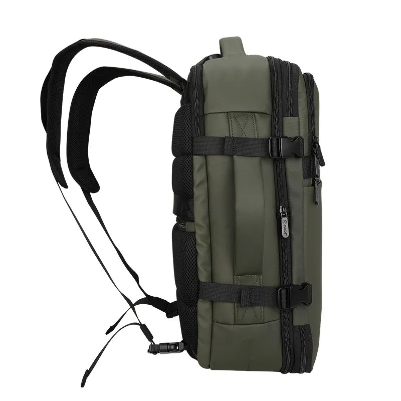 Mochila de Viaje Teros TE-9040DG Verde Oscuro para Laptop de hasta 15.6" Expandible — foto 5