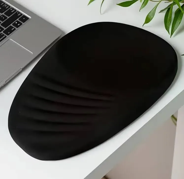 Mousepad Ergonómico Negro con Reposamuñecas