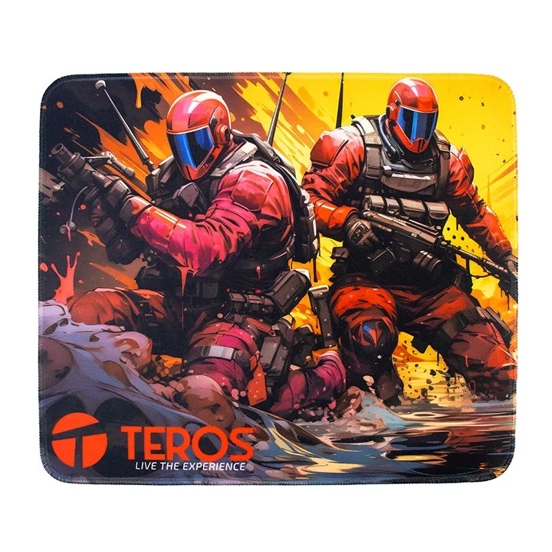 Mousepad Teros TE-3019S 32 x 27 cm Diseño Impreso