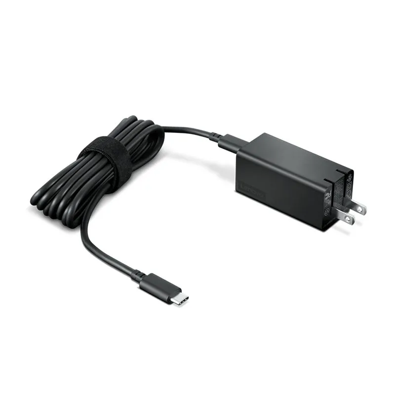 Cargador USB-C Lenovo GaN 65W con Conector Plegable y Cable 1.8 m