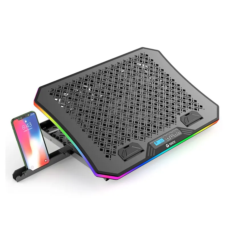 Base Enfriadora para Laptop Teros TE-7130N 10" a 19" con Pantalla LCD — foto 4