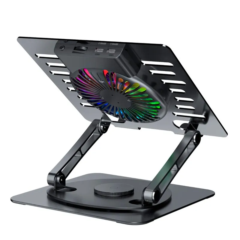 Base Enfriadora para Laptop Teros TE-7132N hasta 15.6" RGB Giratoria 360 — foto 2