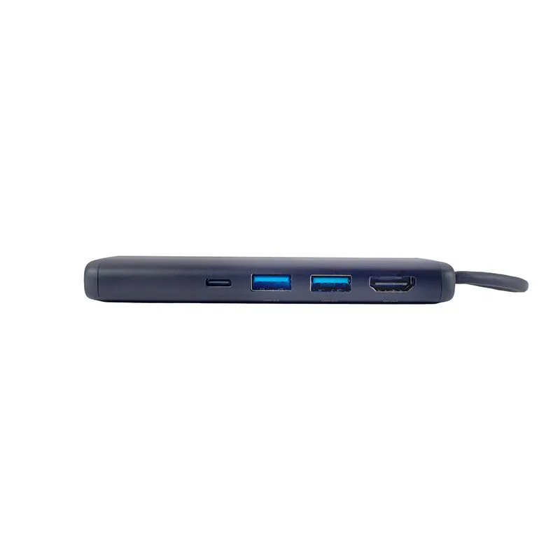 Hub USB-C Teros TE-7134N 7 en 1 con HDMI 4K, Ethernet y Lector SD — foto 2