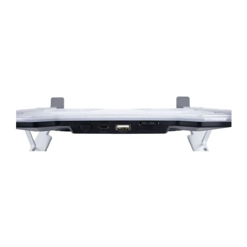 Base Enfriadora para Laptop Teros TE-7135N hasta 16" RGB Plateada — foto 4