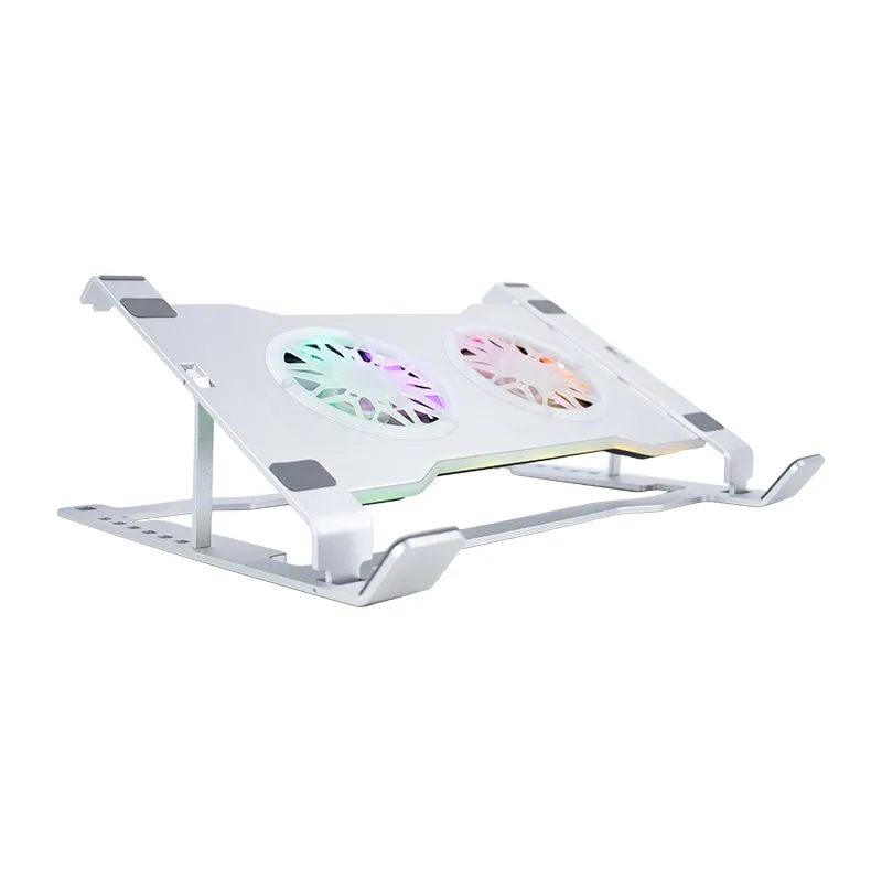 Base Enfriadora para Laptop Teros TE-7135N hasta 16" RGB Plateada