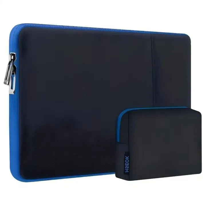 Kit Funda 39.8 x 28 cm y Porta Accesorios Azul y Negro