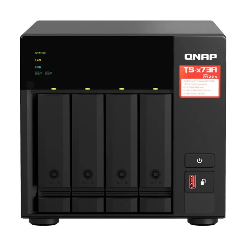 NAS QNAP TS-473A-8G 4 Bahías AMD Ryzen V1500B 8GB 2.5GbE — foto 2