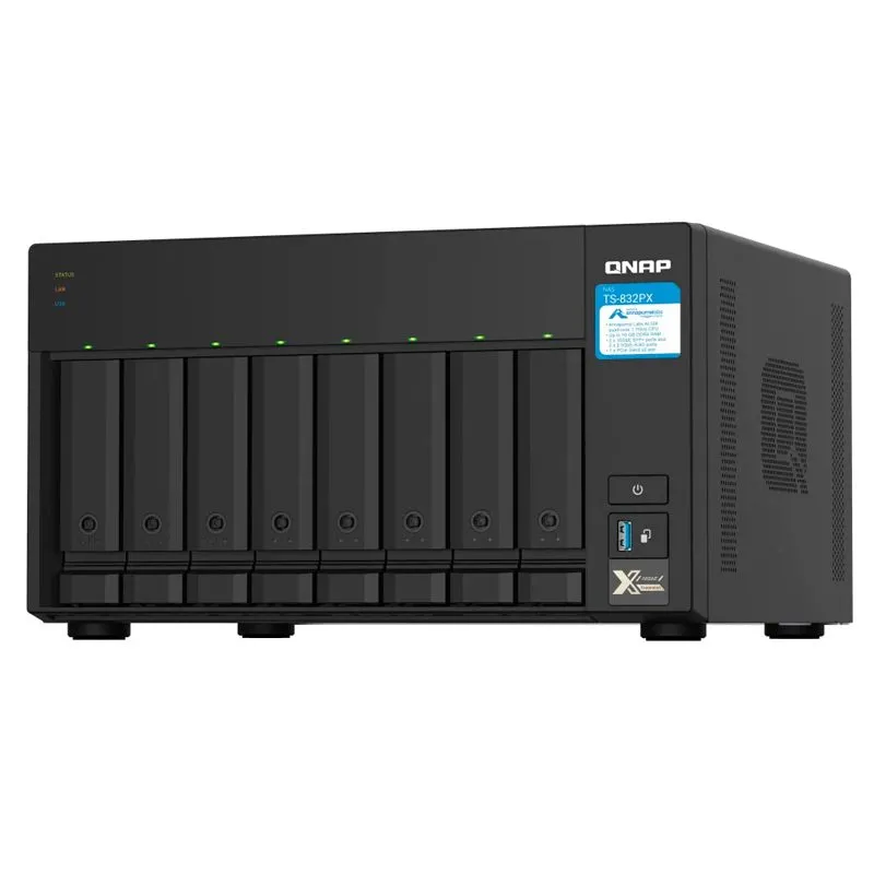 NAS QNAP TS-832PX-4G 8 Bahías ARM Cortex-A57 4GB 10GbE SFP+