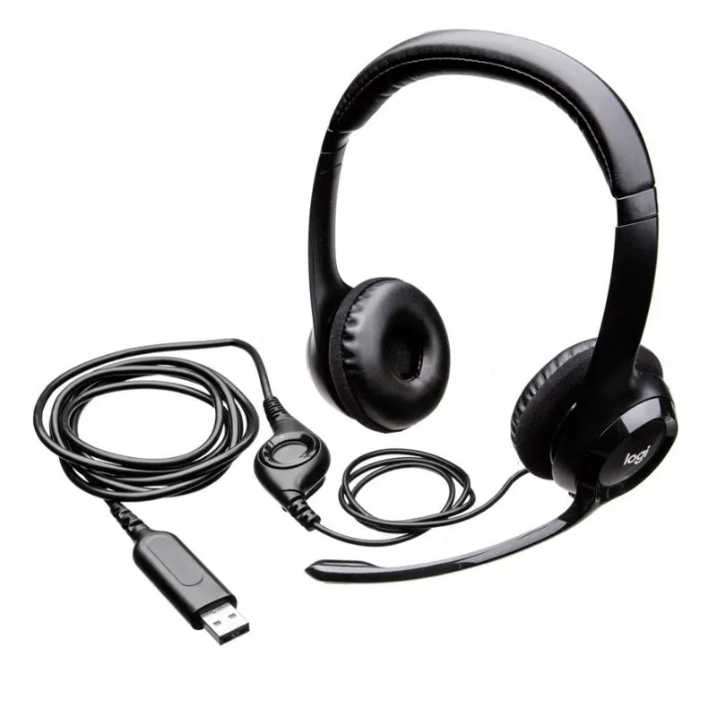 Audífonos Logitech H390 Estéreo On-Ear USB-A con Micrófono Negro — foto 3