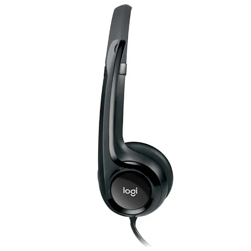 Audífonos Logitech H390 Estéreo On-Ear USB-A con Micrófono Negro — foto 2