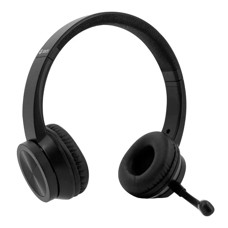 Audífonos Teros TE-8037N USB On-Ear con Micrófono Negro — foto 5