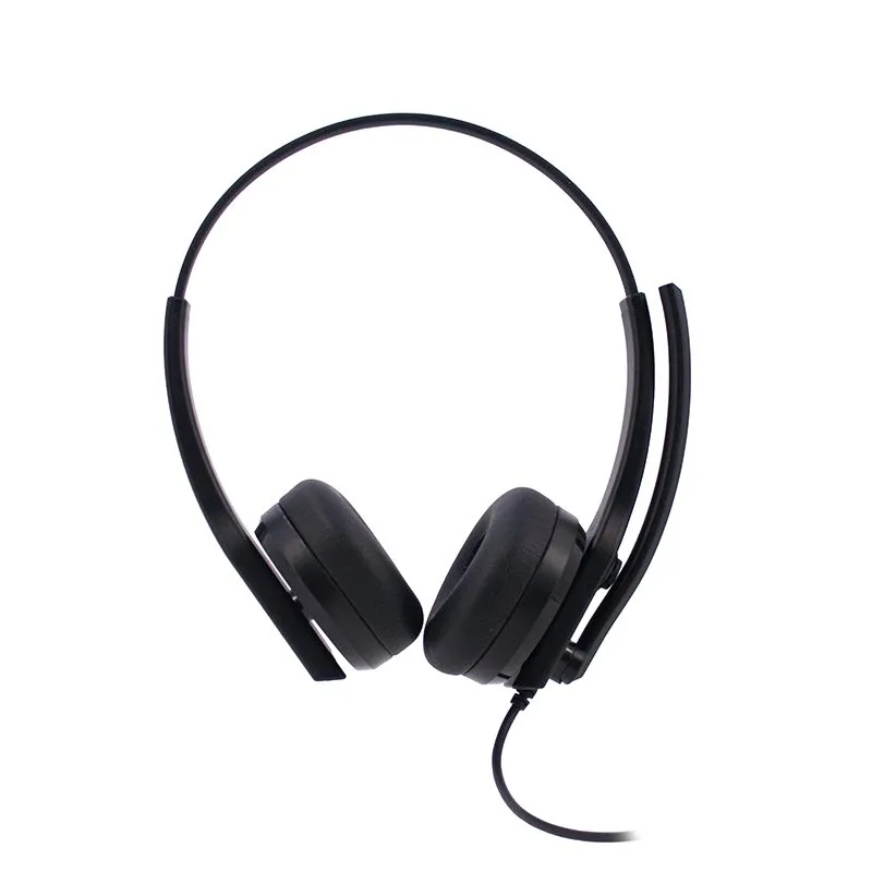 Audífonos Teros TE-8039C USB On-Ear con Micrófono ENC y LED Negro