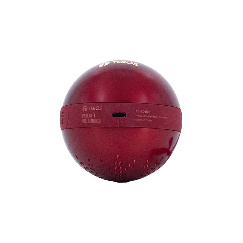 Parlante Navideño Teros TE-6018R Bluetooth 5.3 5 W Rojo — foto 4