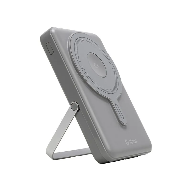 Power Bank Teros TE-7060GY 10000mAh 22.5W con Carga Magnética Gris — foto 3
