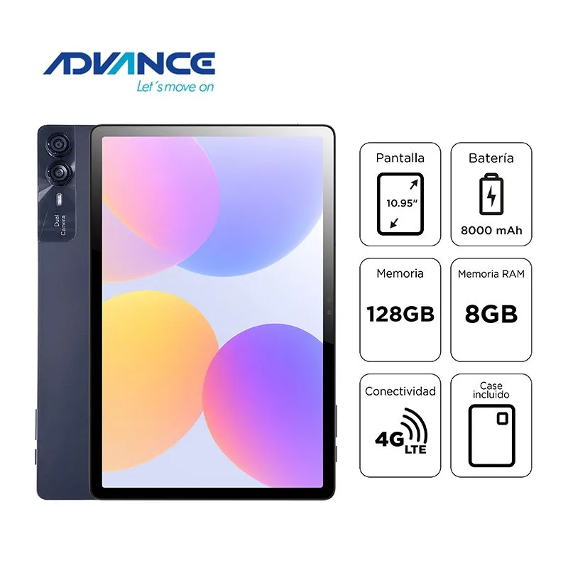 Tablet Advance NovaPad NP6070 10.95" 8GB 128GB LTE Plateado