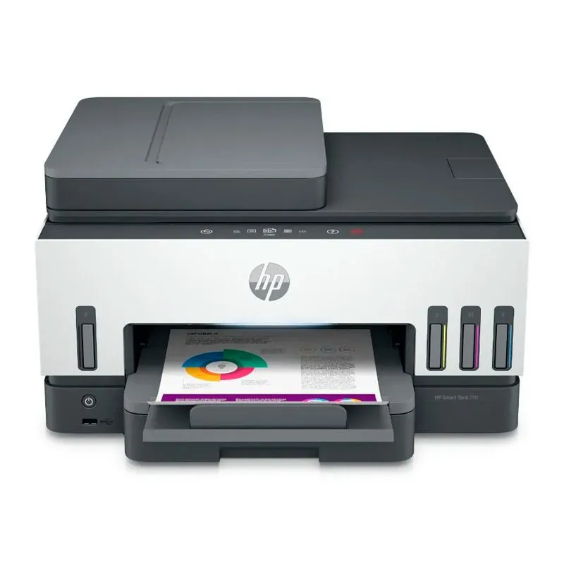 Multifuncional HP Smart Tank 790 Tinta Continua Color Wi-Fi Fax ADF