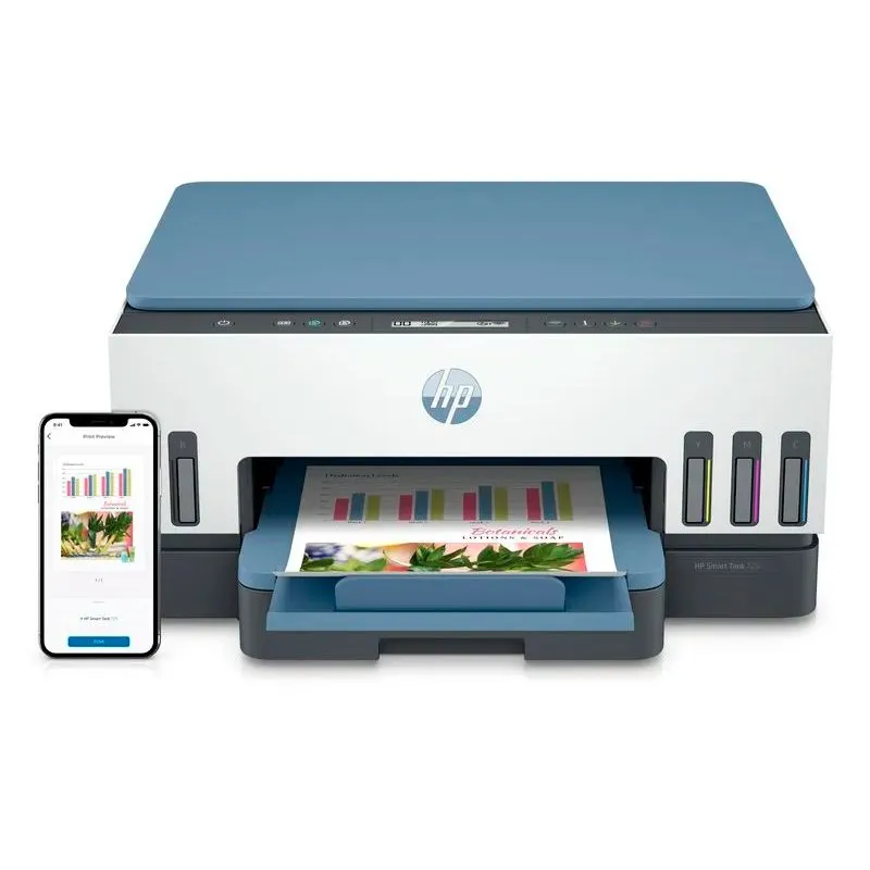 Multifuncional HP Smart Tank 725 Tinta Continua Color Wi-Fi Bluetooth