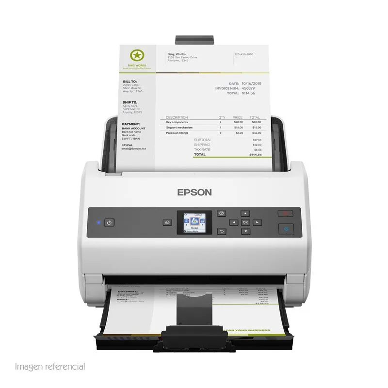 Escáner de Documentos Epson WorkForce DS-870 65 ppm Dúplex ADF 100 Hojas USB 3.0 — foto 2