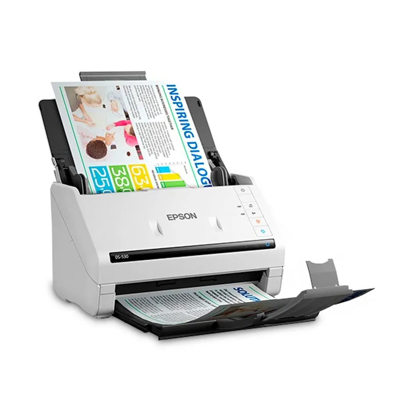 Escáner de Documentos Epson DS-530X 45 ppm Dúplex ADF 100 Hojas 600 dpi