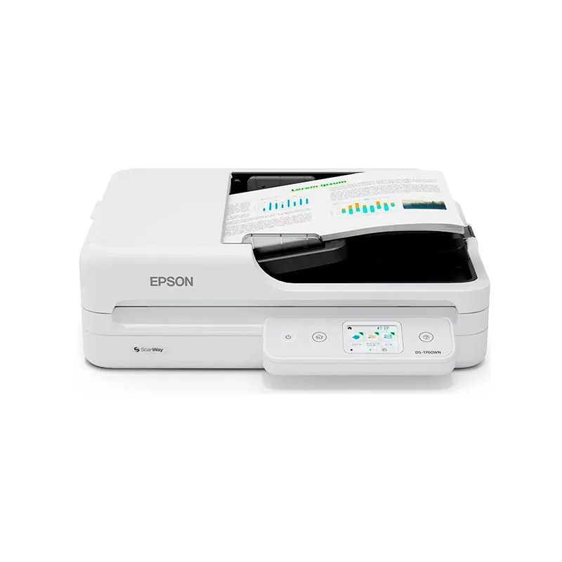 Escáner de Documentos Epson DS-1760WN Cama Plana y ADF 30 ppm Wi-Fi Red