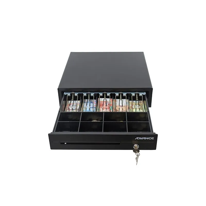Caja para Efectivo Advance ADV-6406BK 5 Billetes 8 Monedas RJ11 24V Negro — foto 3