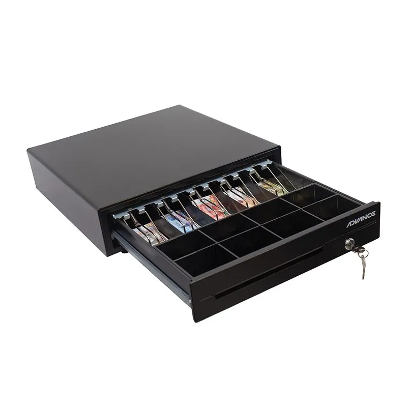 Caja para Efectivo Advance ADV-6406BK 5 Billetes 8 Monedas RJ11 24V Negro — foto 4