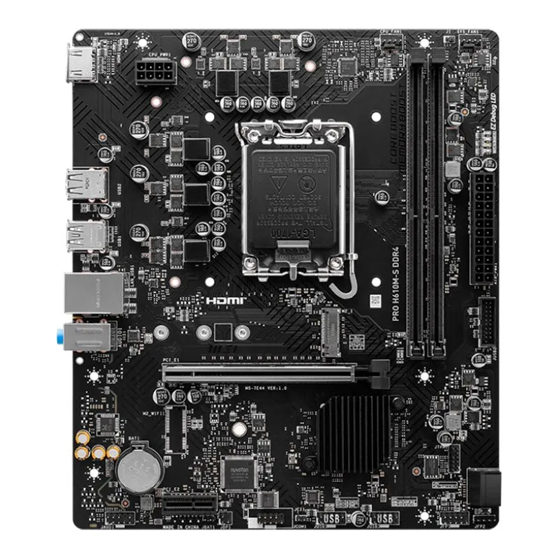 Placa Madre MSI PRO H610M-S DDR4 LGA1700 H610 Micro-ATX