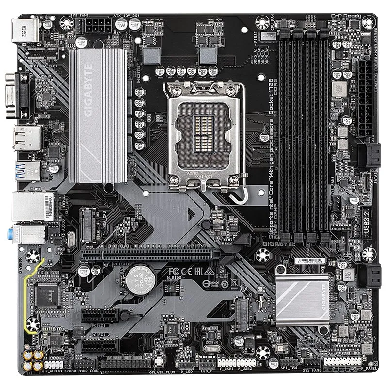 Placa Madre Gigabyte B760M D3HP LGA1700 B760 Micro-ATX DDR5