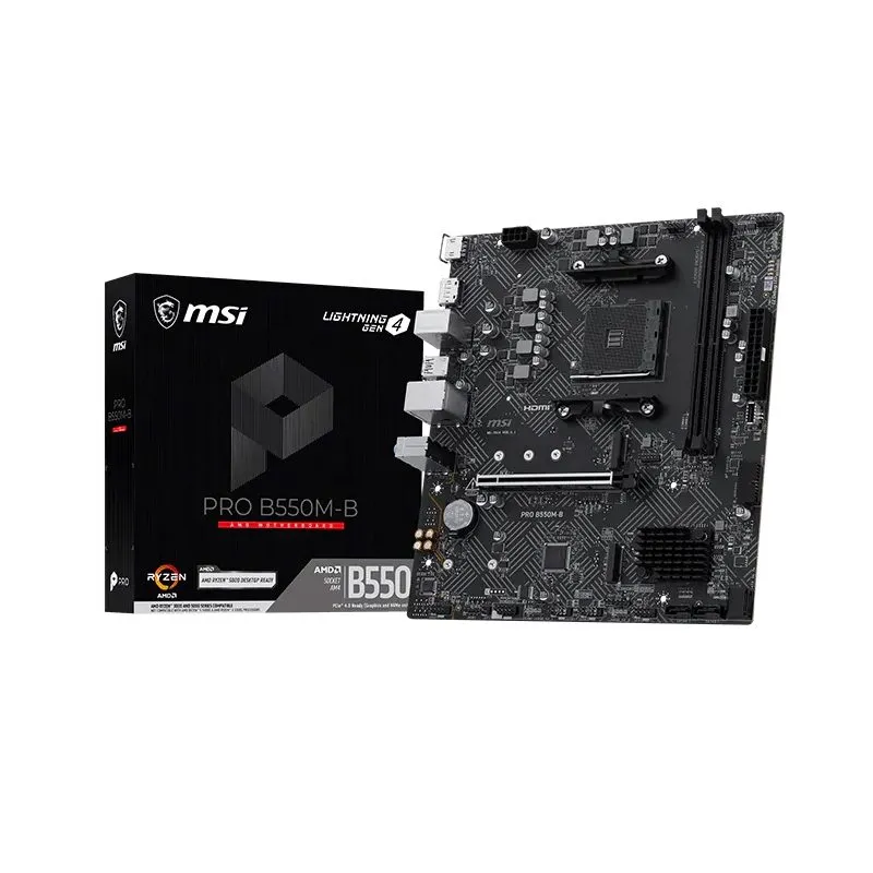 Placa Madre MSI PRO B550M-B AM4 B550 Micro-ATX DDR4