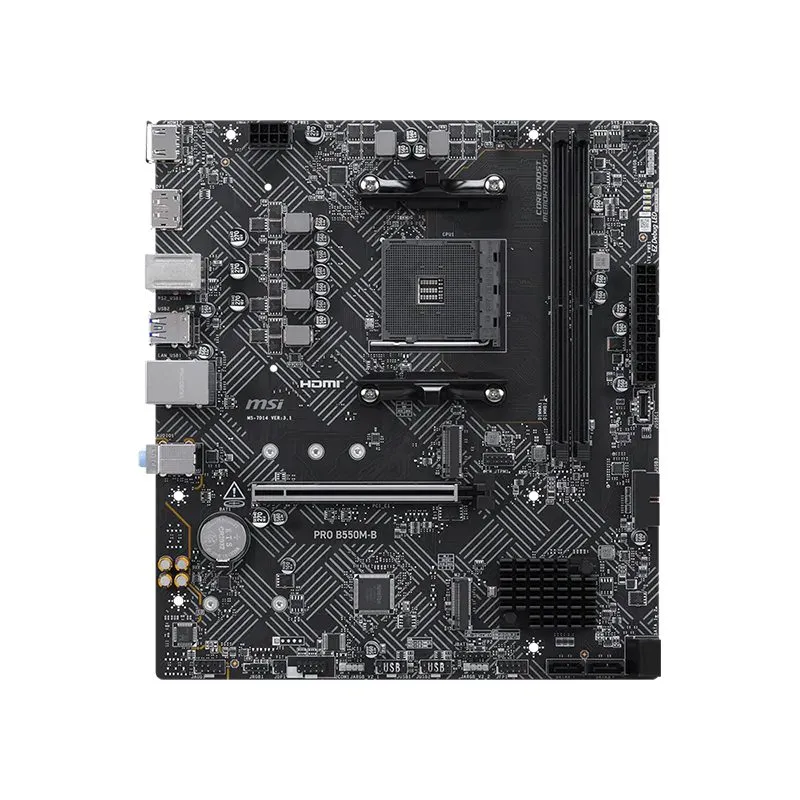 Placa Madre MSI PRO B550M-B AM4 B550 Micro-ATX DDR4 — foto 2