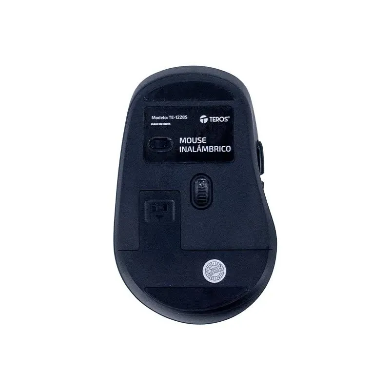 Mouse Inalámbrico Teros TE-1228S 1600 DPI Negro — foto 3
