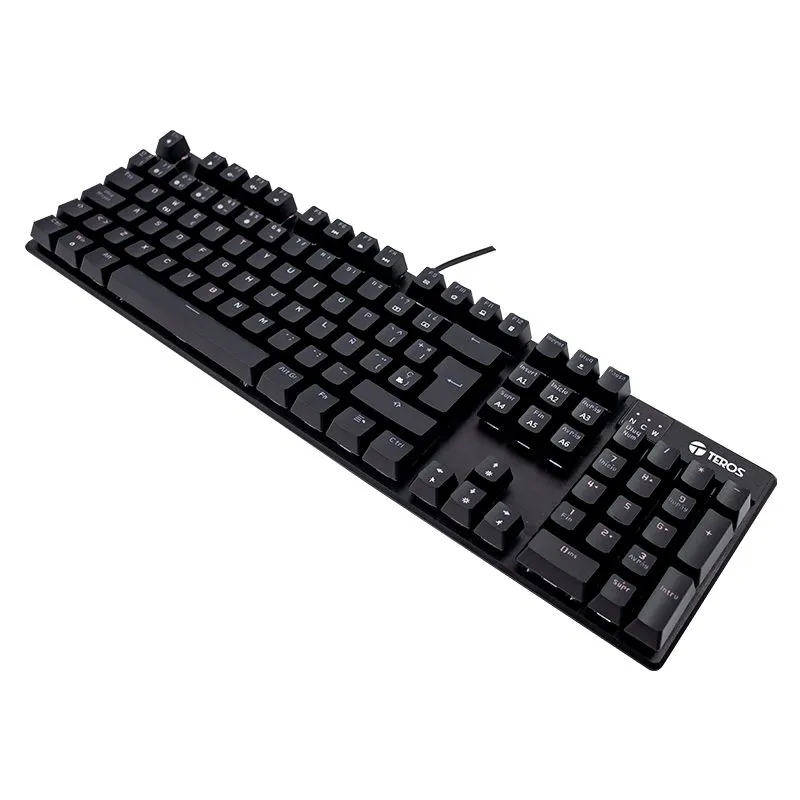 Teclado Teros TE-4068G Mecánico Switch Blue Rainbow Español — foto 3