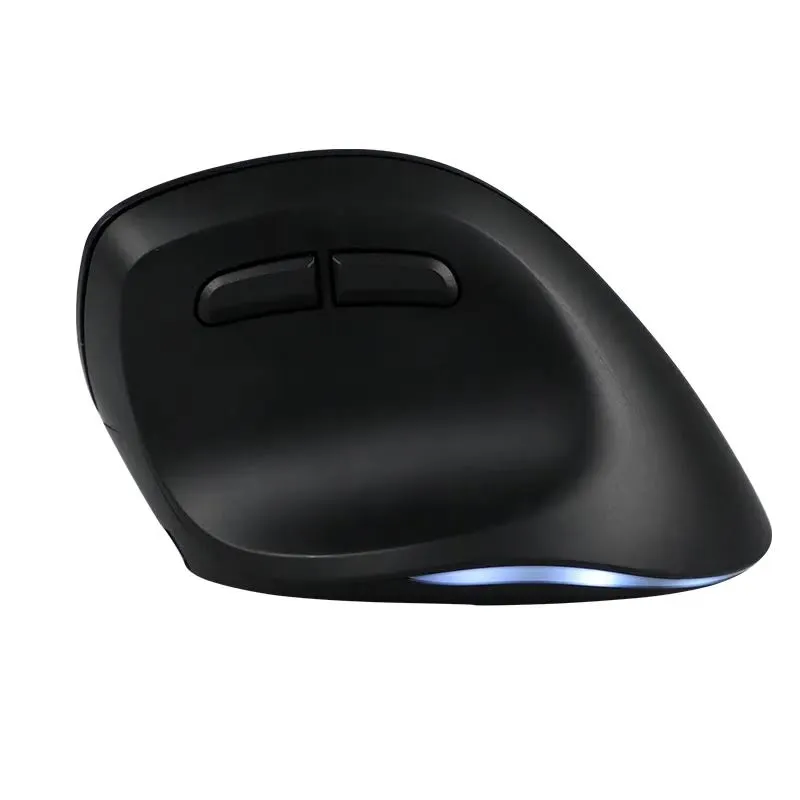 Mouse Vertical Teros TE-5169N Inalámbrico y Bluetooth 2400 DPI Negro — foto 2