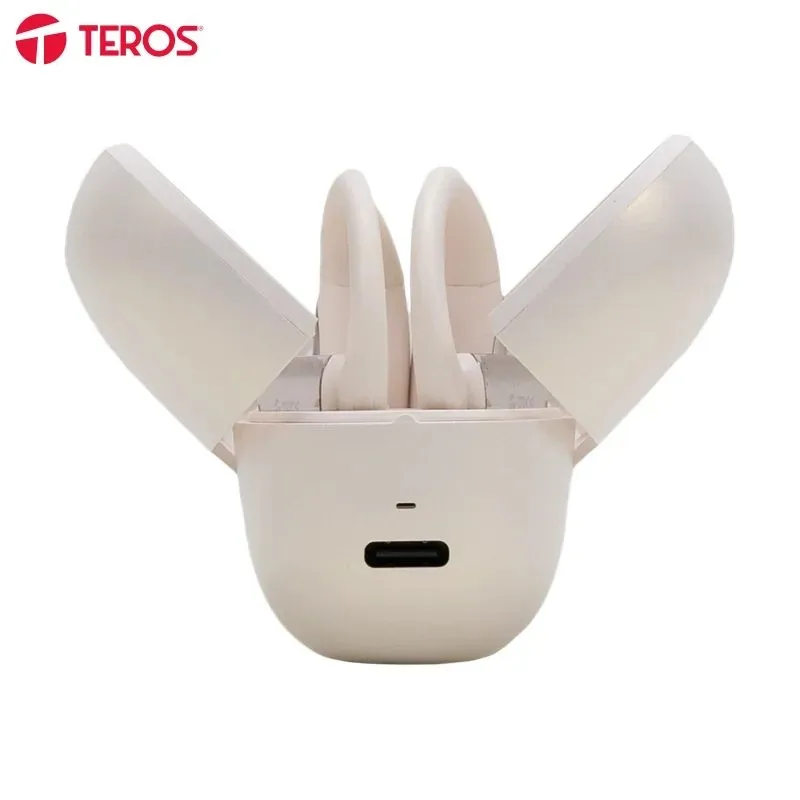 Audífonos Open-Ear Teros Auracity TE-80714CR Bluetooth 5.4 Crema Traducción IA