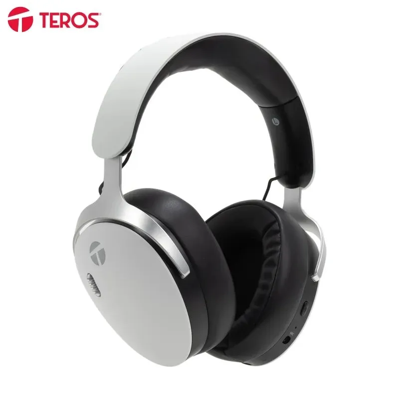 Audífonos Gamer Inalámbricos Teros TE-80720WBK Bluetooth 2.4G 3.5 mm RGB Blanco