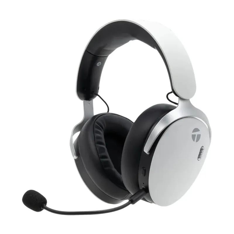 Audífonos Gamer Inalámbricos Teros TE-80720WBK Bluetooth 2.4G 3.5 mm RGB Blanco — foto 2
