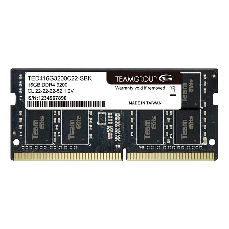 Memoria RAM SO-DIMM TeamGroup Elite 16GB DDR4 3200 MHz CL22 para Laptop