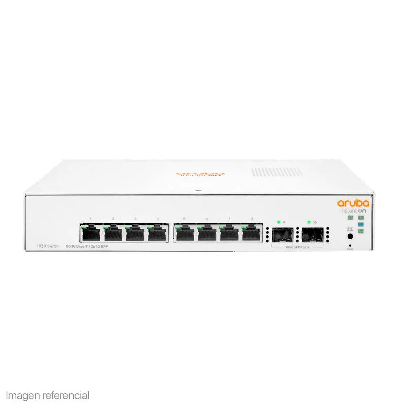 Switch HPE Aruba Instant On 1930 8G 2SFP Smart Gigabit sin Ventilador JL680A — foto 2