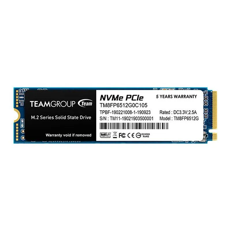 SSD TeamGroup MP33 512GB M.2 2280 NVMe PCIe 3.0 1700 MB/s
