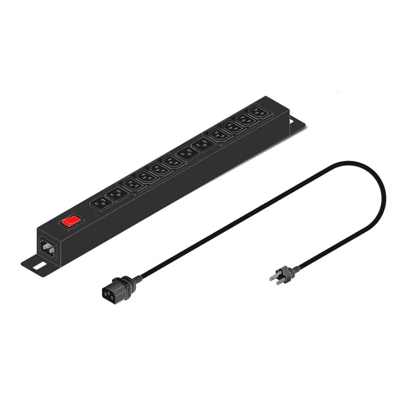PDU Elise 12 Tomas 4 NEMA 5-15R + 8 C13 10A PDU-H-12T-10A-4(N5-15R)-8(C13)